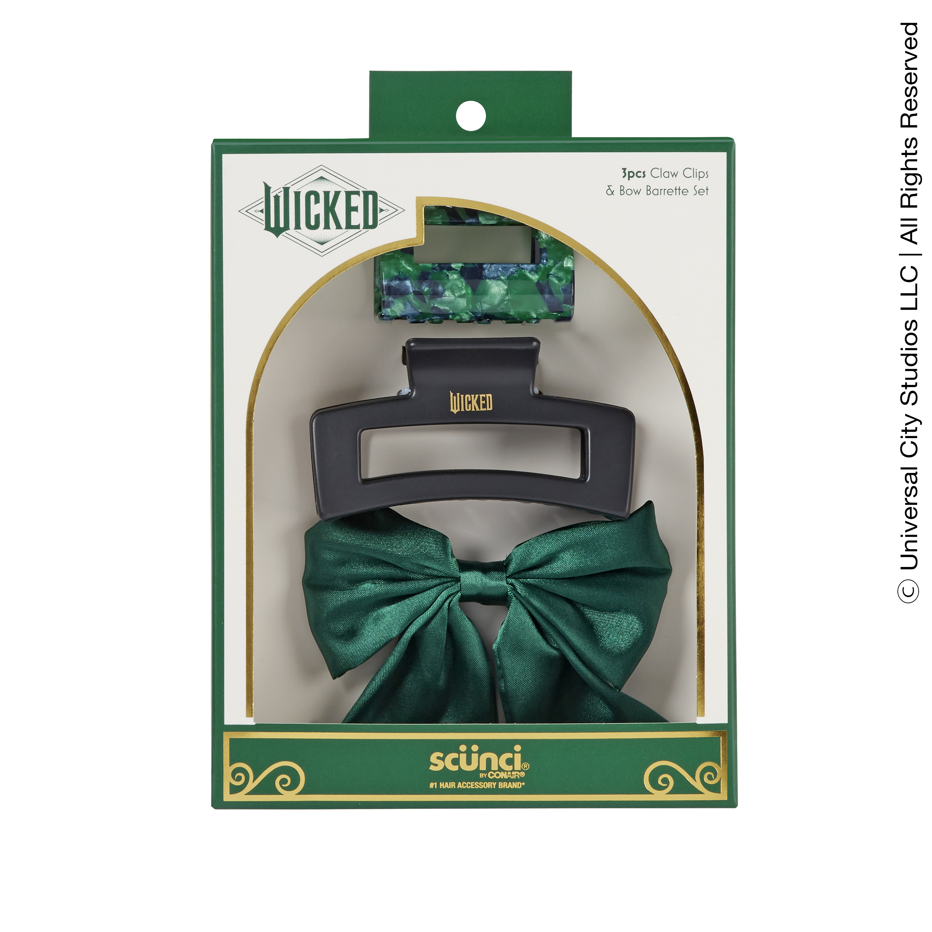 ☆Scunci x Wicked☆ ヘアクリップ & ヘアピン 3点セット Amazon.com : Wicked Glinda Scrunchie & Hair Clip set - hair